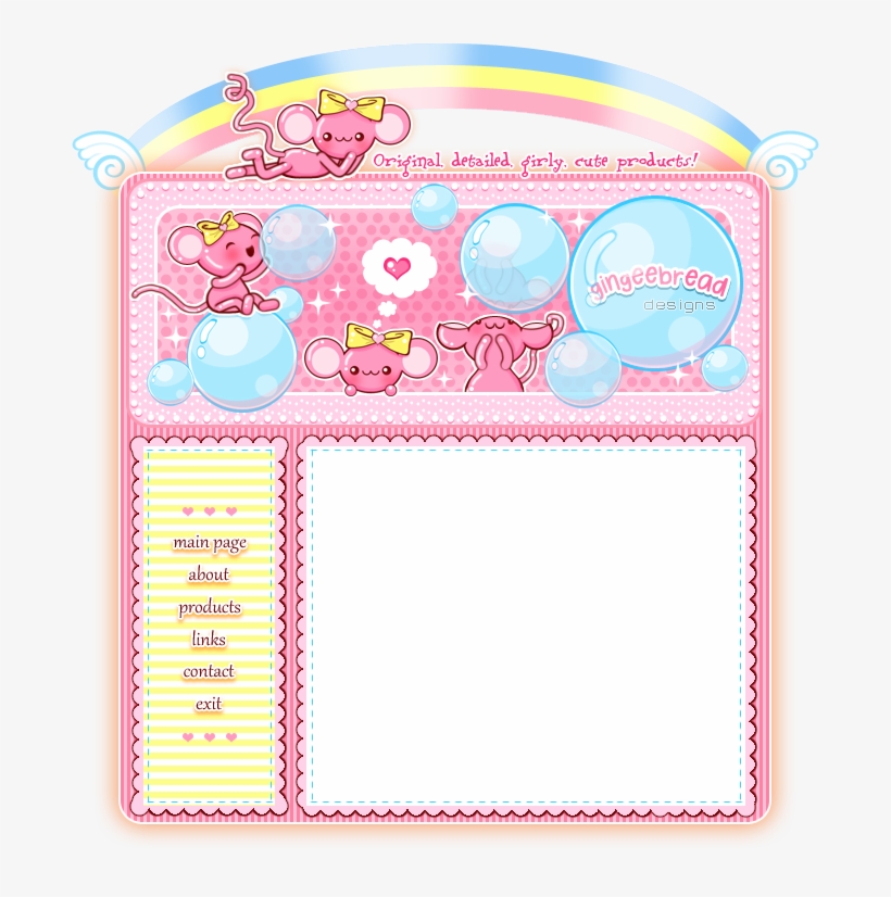 Welcome To Gingeebread's Imvu Homepage - Homepage Imvu Cute, transparent png download