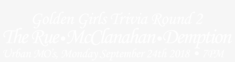 Golden Girls Trivia Round2 - Crowne Plaza White Logo, transparent png download