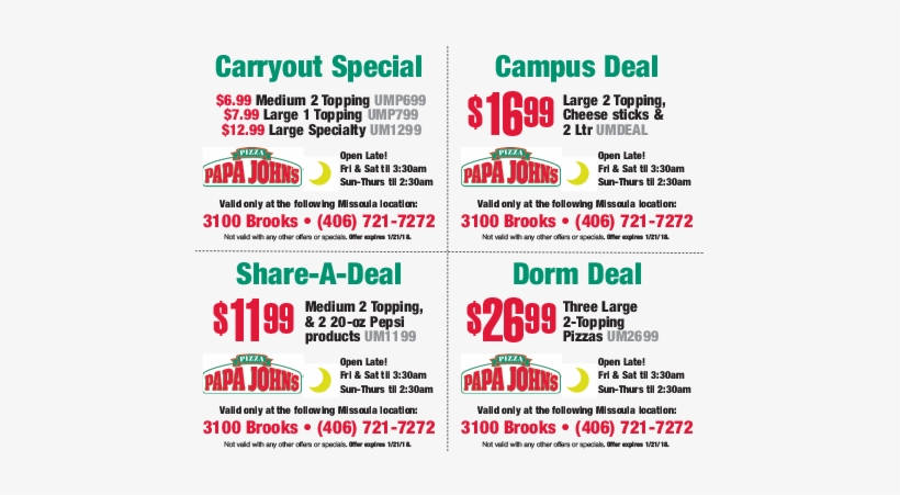 Print And Redeem - Papa Johns, transparent png download