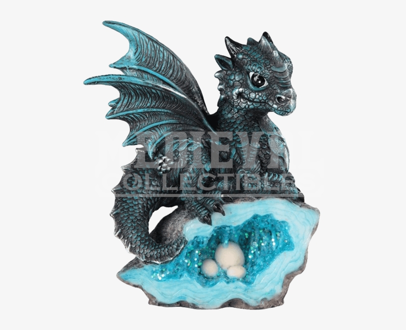 Blue Crystal Baby Dragon Statue - Stealstreet Ss-g-71581 Blue Medieval Baby Dragon With, transparent png download