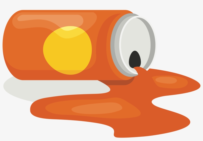 Soda Clipart Spilled For Free Download - Spilled Drink Clipart, transparent png download