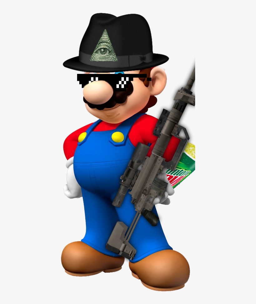 Mlg Mario - Mario And Sonic, transparent png download