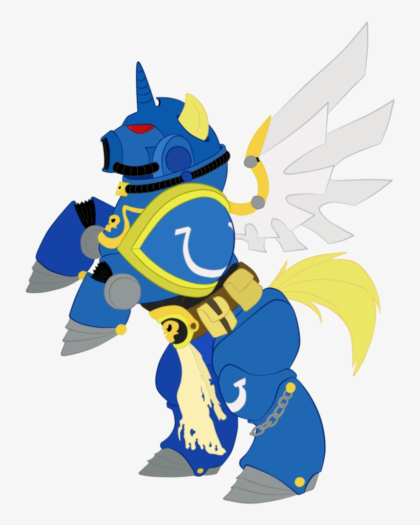 Space Marine Twilight Sparkle Princess Celestia Rarity - My Little Pony Space Marine, transparent png download