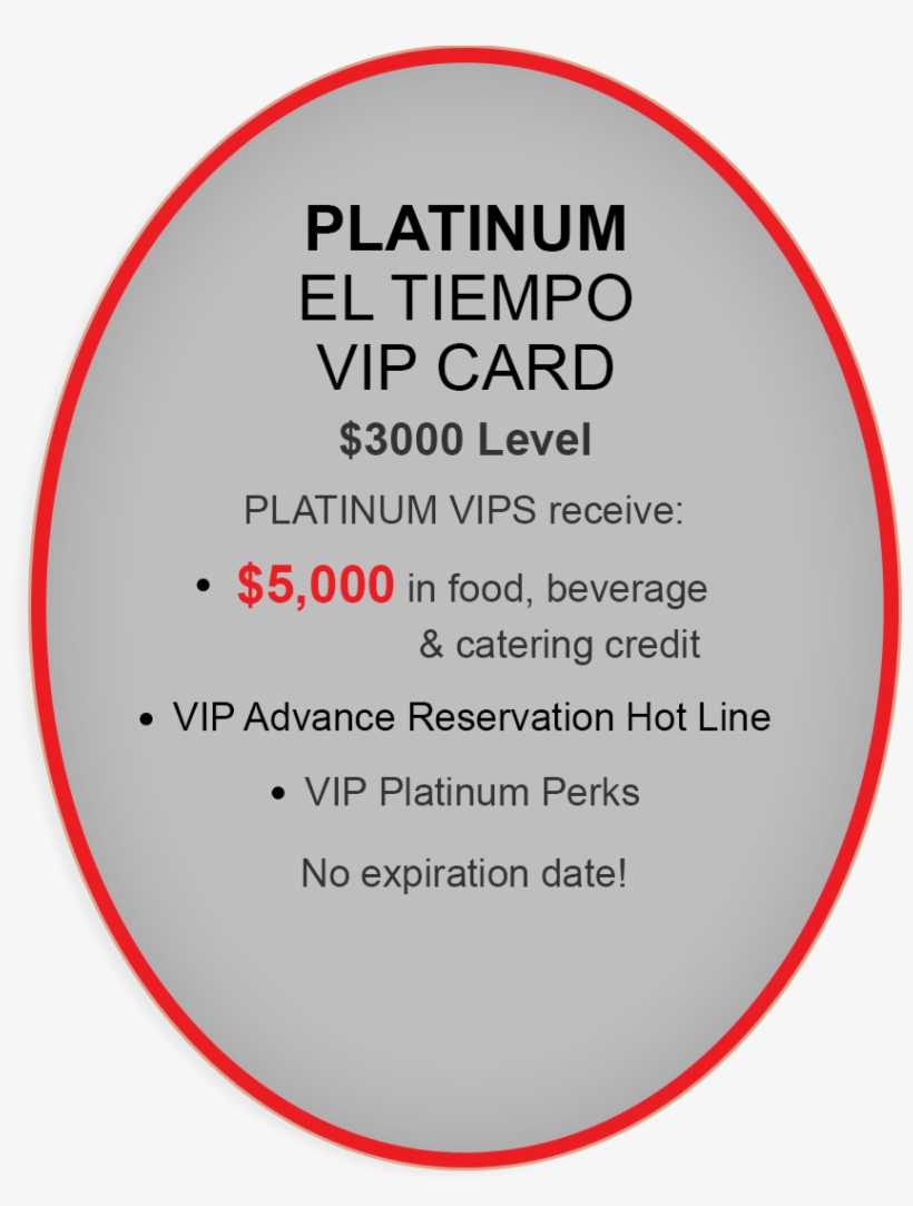 Buy Platinum Vip Card Now - Circle, transparent png download