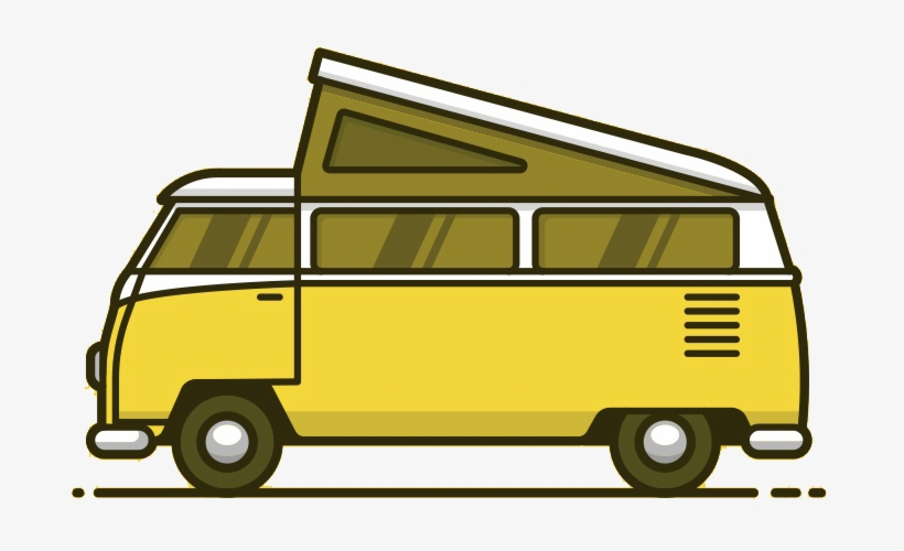 Vw Camper Oahu - Campers, transparent png download