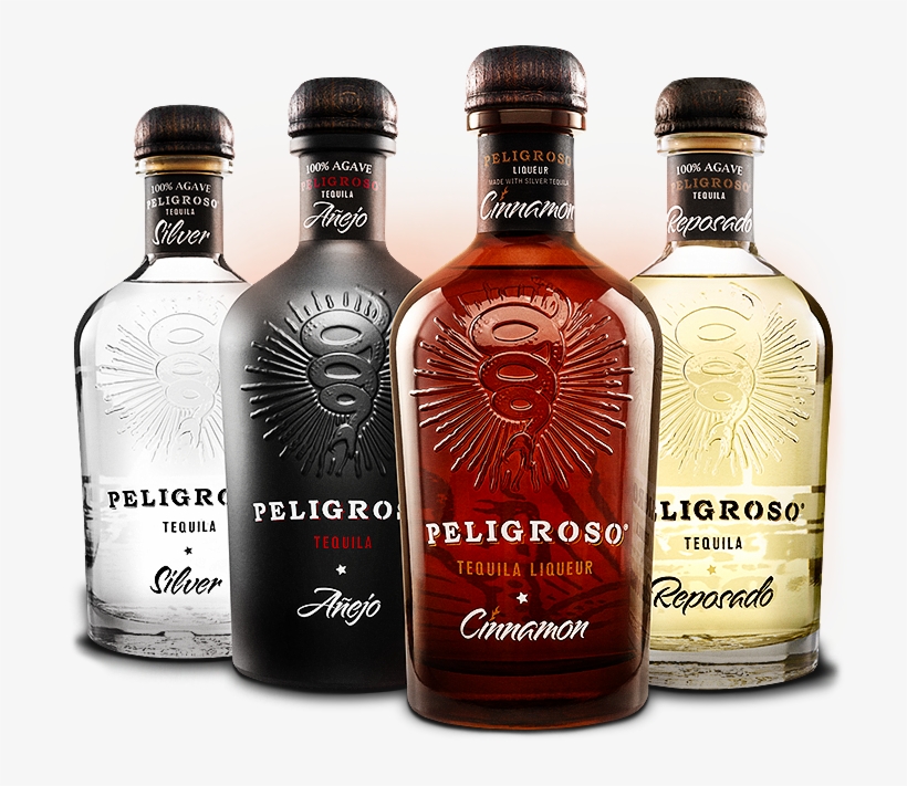 Cinnamon, Silver, Reposado, Añejo Tequila Bottles - Peligroso Silver Tequila - 750 Ml Bottle, transparent png download