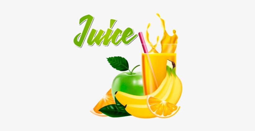 A Real Glass Of Juice With Fruit And A Splash, Uice, - Real Juice, transparent png download