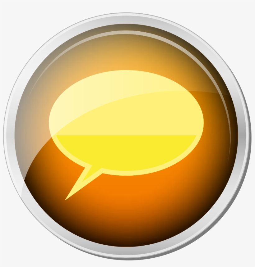 Orange Icon Talk - Icon Edit, transparent png download
