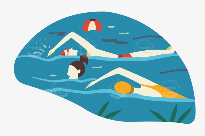 Swim - Swim Illustration, transparent png download