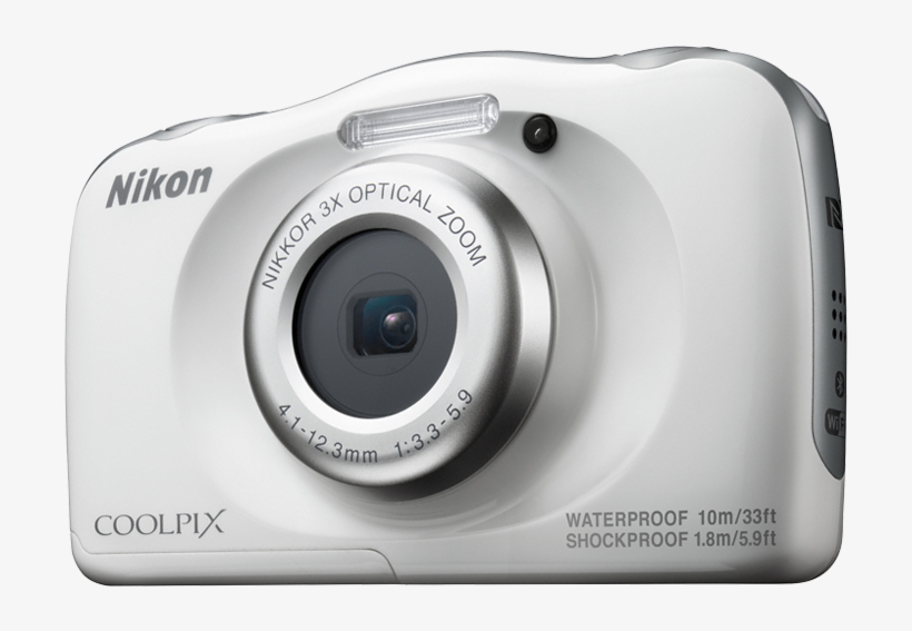 Coolpix W100 - Nikon Coolpix W100 White Digital Camera, transparent png download