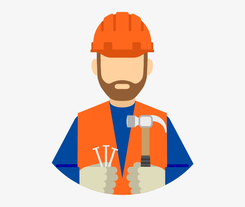 Roofing Accounts For 58% Of Commercial Contractors' - Roofing Worker Clipart Png, transparent png download