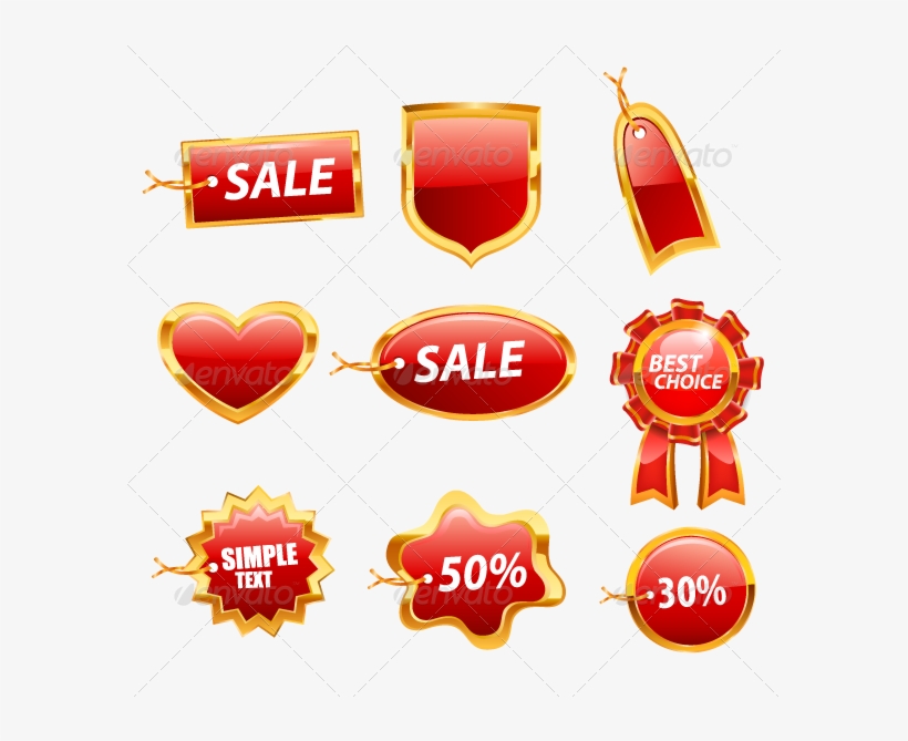 Price Tag Set 83 Price Tag Set 83 - New Moon Clip Art, transparent png download