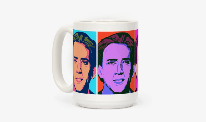 Pop Art Nicolas Cage - Beer Stein, transparent png download