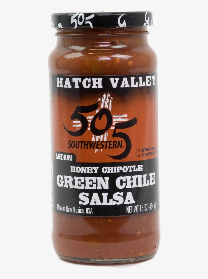 Hatch Valley Green Chile Honey Chipotle Salsa 16oz - 505 Southwestern Salsa, Green Chile, Medium - 16 Oz, transparent png download