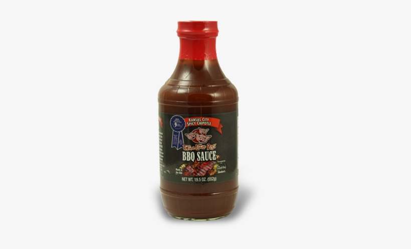 Three Little Pigs Kansas City Spicy Chipotle Bbq Sauce - Three Little Pigs Spicy Chipolte Bbq Sauce, transparent png download