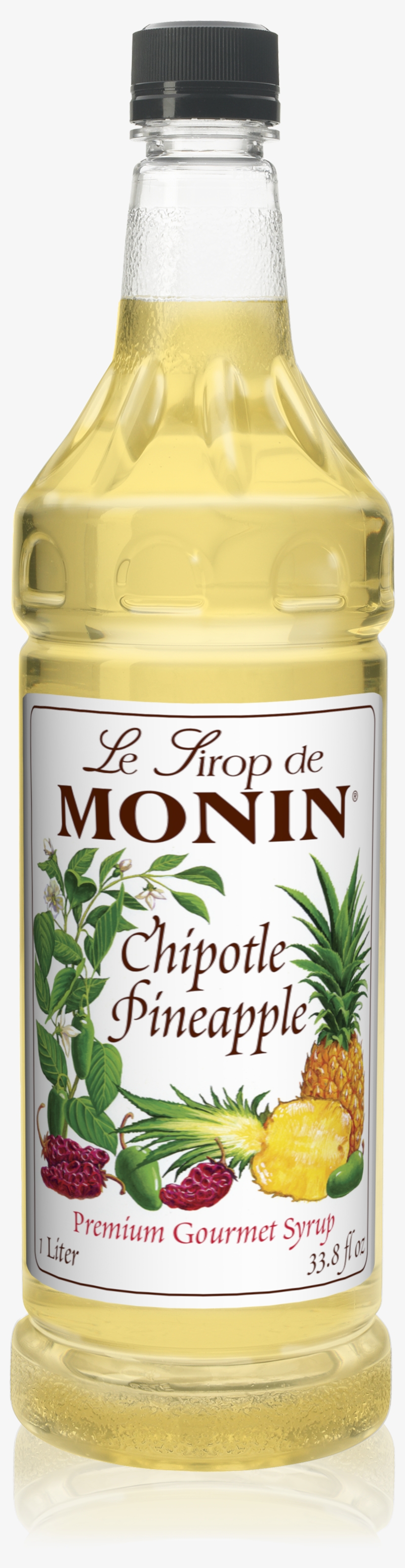 1l Chipotle Pineapple Syrup - Monin Chipotle Pineapple Cocktail Syrup - 1 L Bottle, transparent png download
