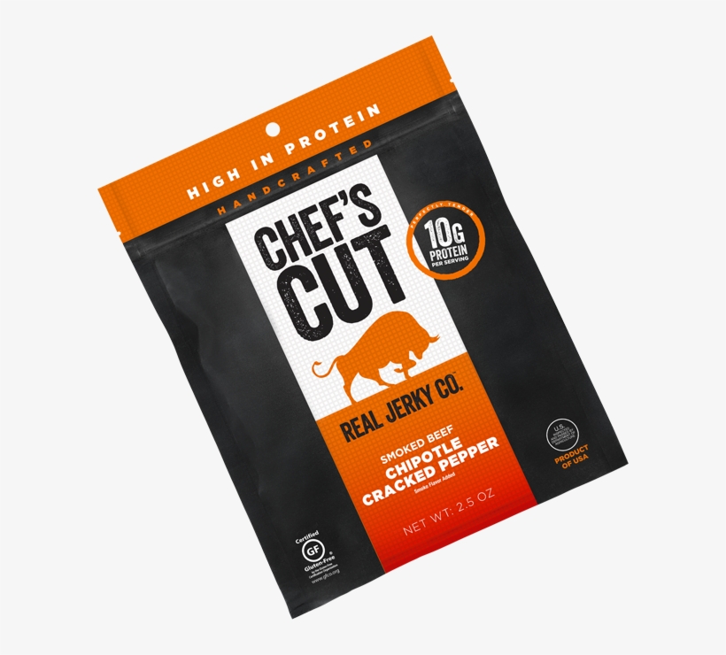 Real Steak Jerky - Chef's Cut Chipotle Cracked Pepper Real Steak Jerky, transparent png download