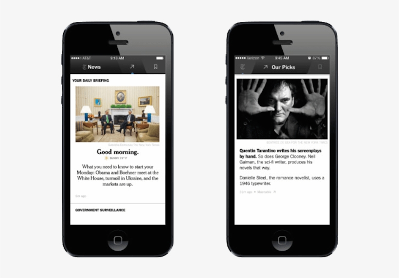 New York Times Launching A Staff Curated Version Of - New York Times News On Iphone, transparent png download