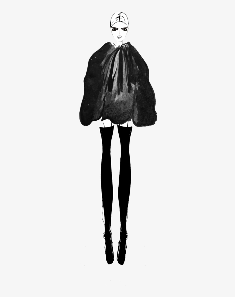 Black Watercolor - Cape, transparent png download