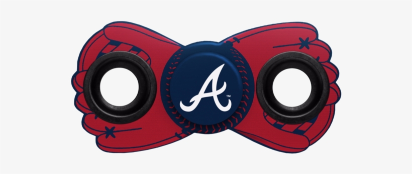 Atlanta Braves Mlb Diztracto Two Way Team Fidget Diztracto - Atlanta Braves Logo Black, transparent png download