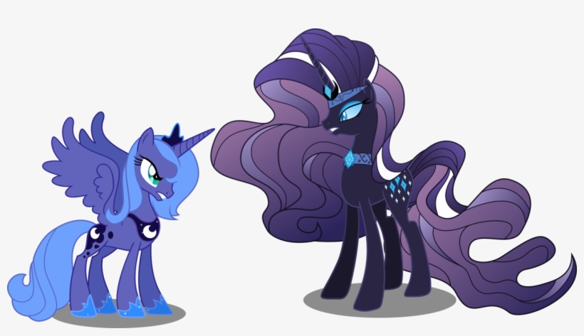 Svg Freeuse Library Cannon Vector Rarity - Nightmare Rarity And Luna, transparent png download