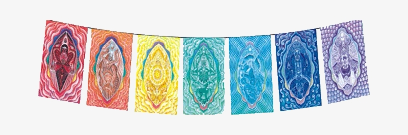 The Chakra Rainbow Batik Garden Flags - Chakra, transparent png download