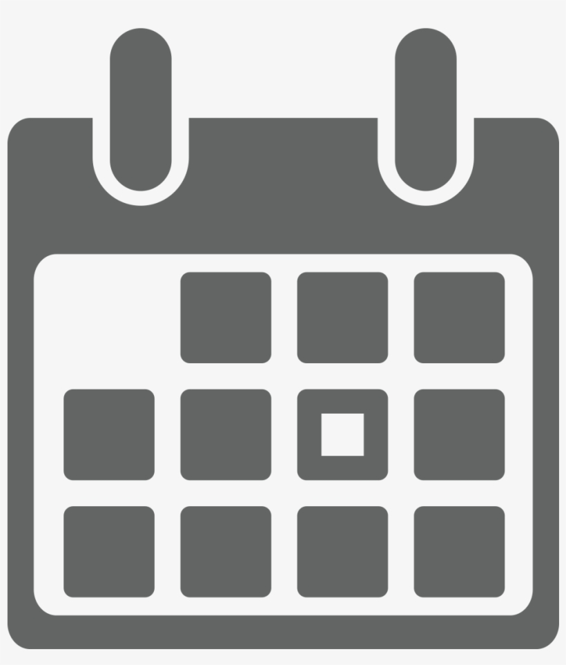 Athletic Events Monthly Calendar - Calendar Icon Grey Png, transparent png download