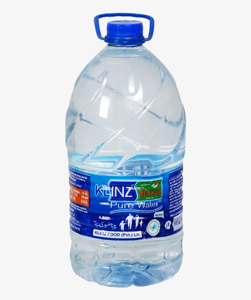 Klinz Alfatah Pure Water 6 Ltr - Mineral Water, transparent png download