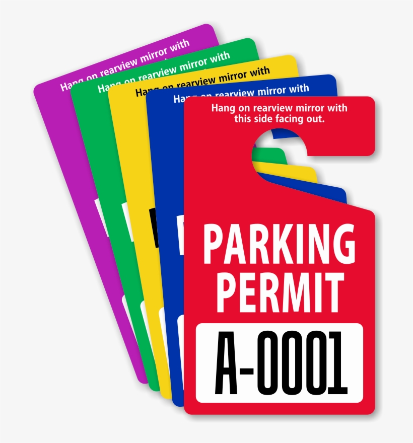 Zoom - Personalize - Parking Permit Mirror Hang Tags, transparent png download