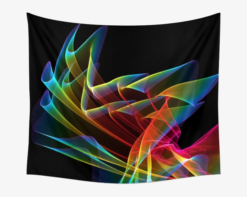 Dancing Northern Lights Abstract Summer Sky Fractal - Wall, transparent png download