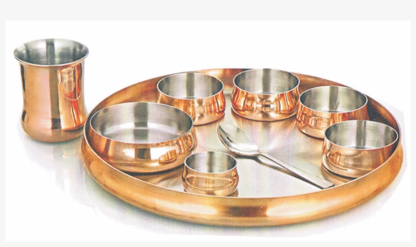 Copper Coted Dish Set - Circle, transparent png download