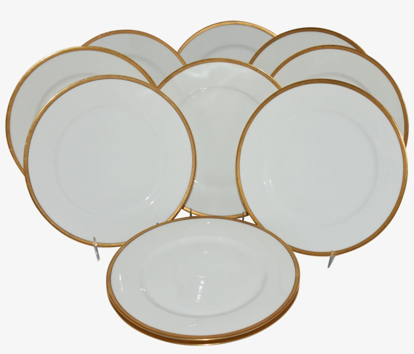 Antique Theodore Haviland Limoges France Dinner Plates - Haviland Limoges Plate Silver, transparent png download