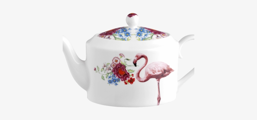 Add To Basket - Lou Rota - Flamingo Teapot, transparent png download