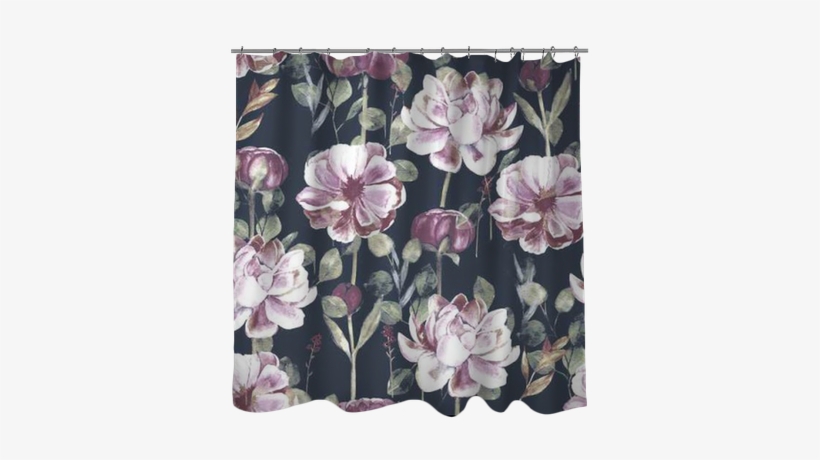 Seamless Hand Illustrated Floral Patter With Peony - Seamless, transparent png download