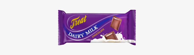 Treat Dairy Milk Chocolate - Chocolate Bar, transparent png download