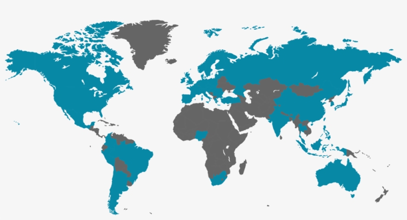 Country Rating Coverage - World Map, transparent png download