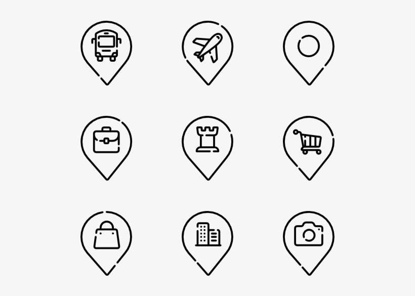 Location - Line Art, transparent png download