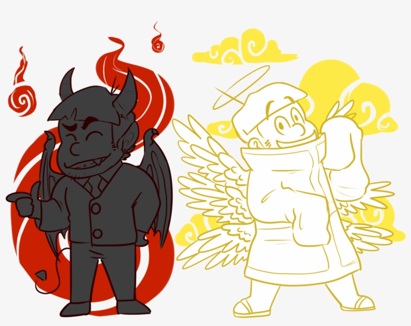 “i Could Be Ur Angle Or Ur Devil ” This Was Posted - Illustration, transparent png download