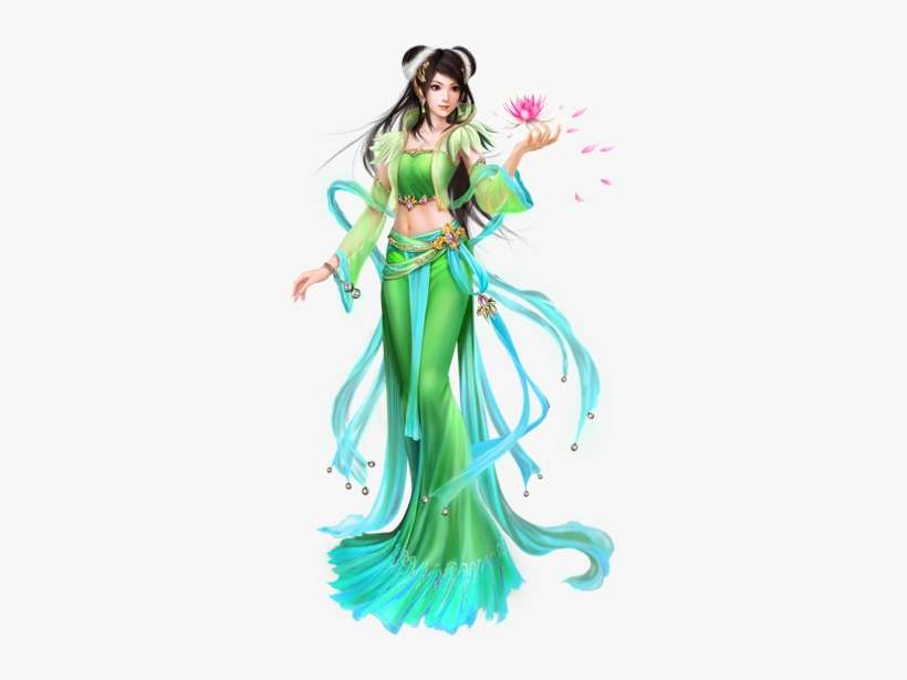 【免抠png素材篇】png游戏人物素材（一） - 浪漫 - Déesse Chinoise, transparent png download