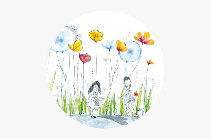 Carte Ronde 13,8cm Francesca Quatraro "dans Les Fleurs" - Multi Pink And Brown Rainbow Necklace Made, transparent png download