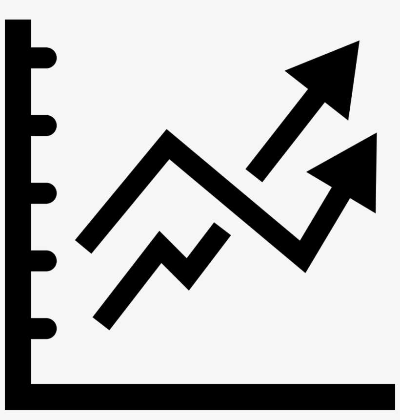 Business Stocks Graphic With Two Arrows Comments - Infographic, transparent png download