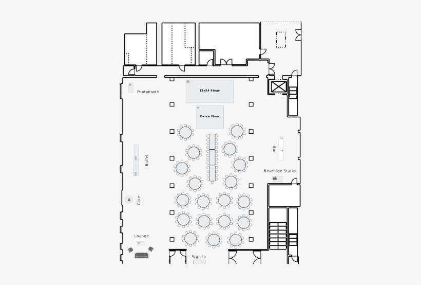 Floorplan Mainhall Reception - Portable Network Graphics, transparent png download