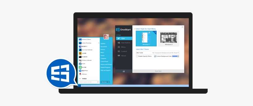 Anvi Onestart - Start Menu, transparent png download