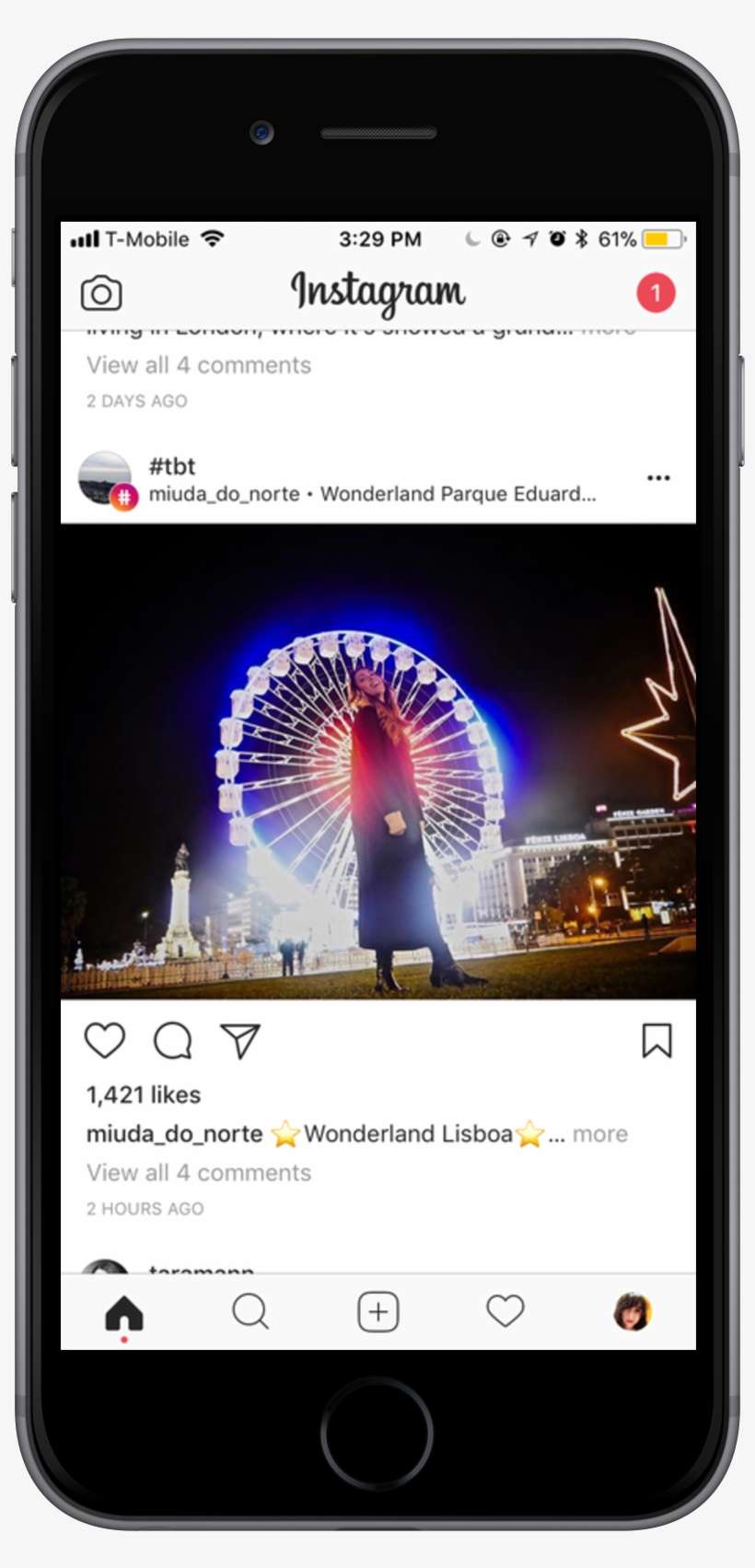 A Person Standing In Front Of A Ferris Wheel Is Great, - Instagram, transparent png download
