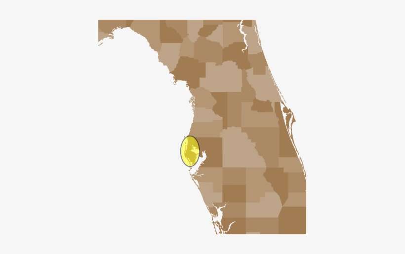 Art Print: Malachy120's Florida County Map, 30x30in., transparent png download
