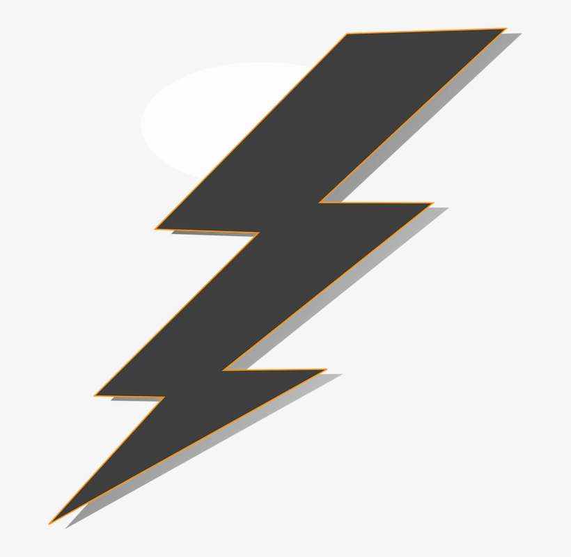 Dibujo Rayo Png - Blue Lightning Bolt, transparent png download
