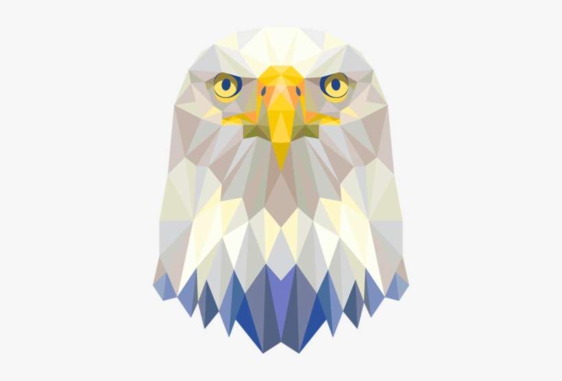 Geometric Imperial Eagle Head Decal - Aguila Geometrico Png, transparent png download