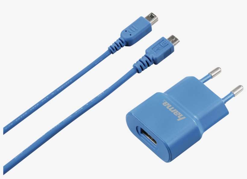 Usb Charger For Nintendo 3ds, Blue - Usb 3ds Charger, transparent png download