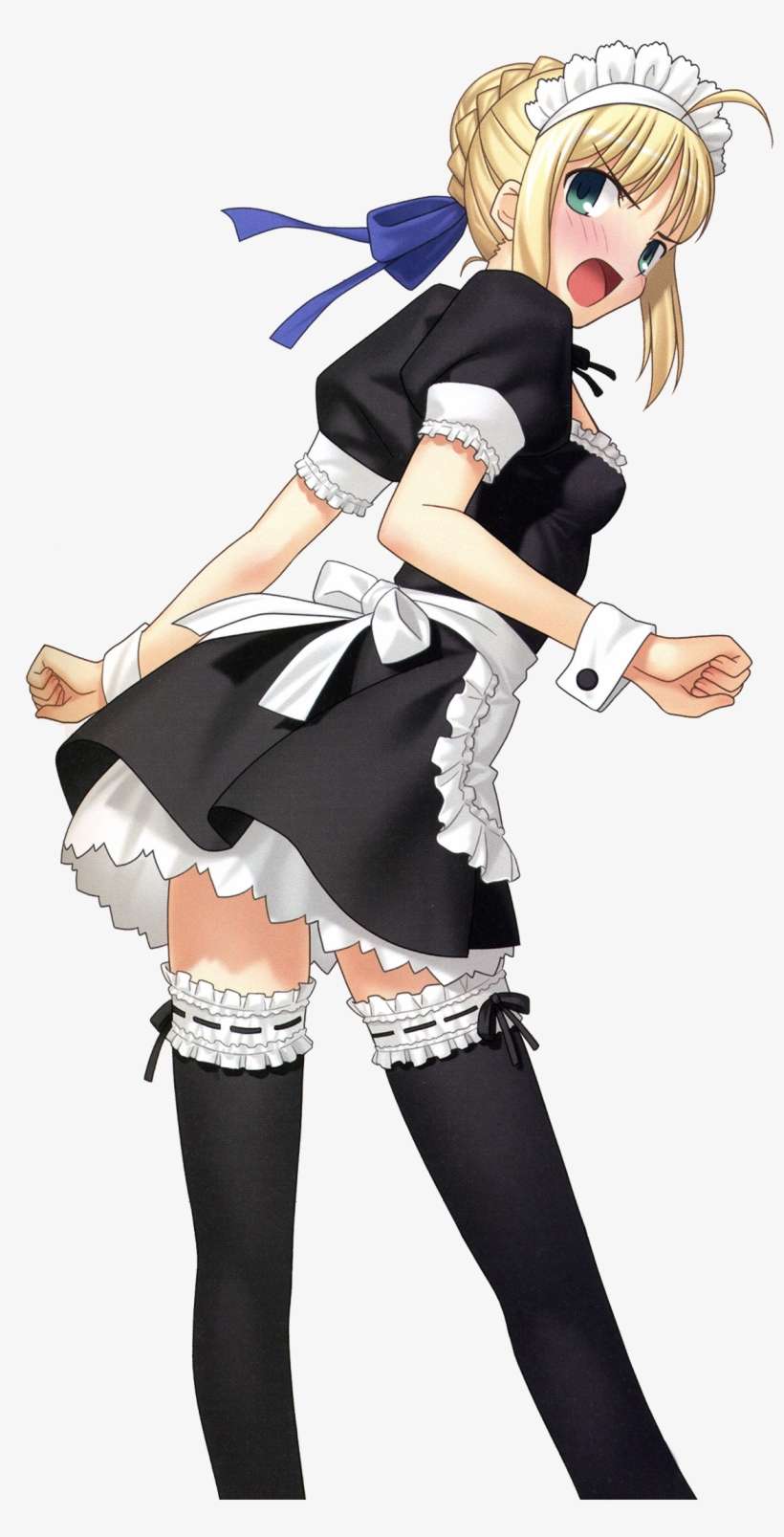 Saber Maid2 - Fate Stay Night Saber Maid, transparent png download