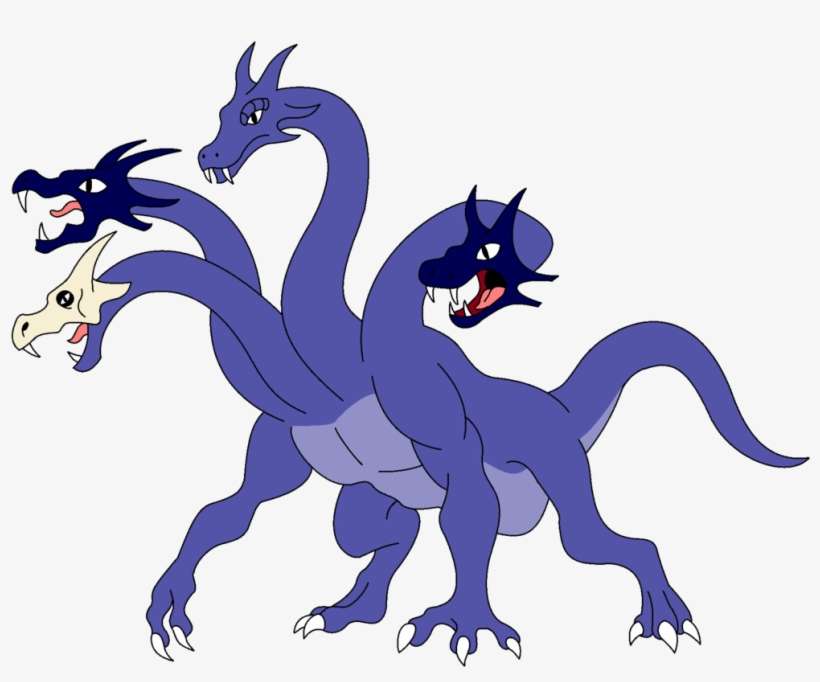 Dragon Clipart Hydra - Lernaean Hydra, transparent png download